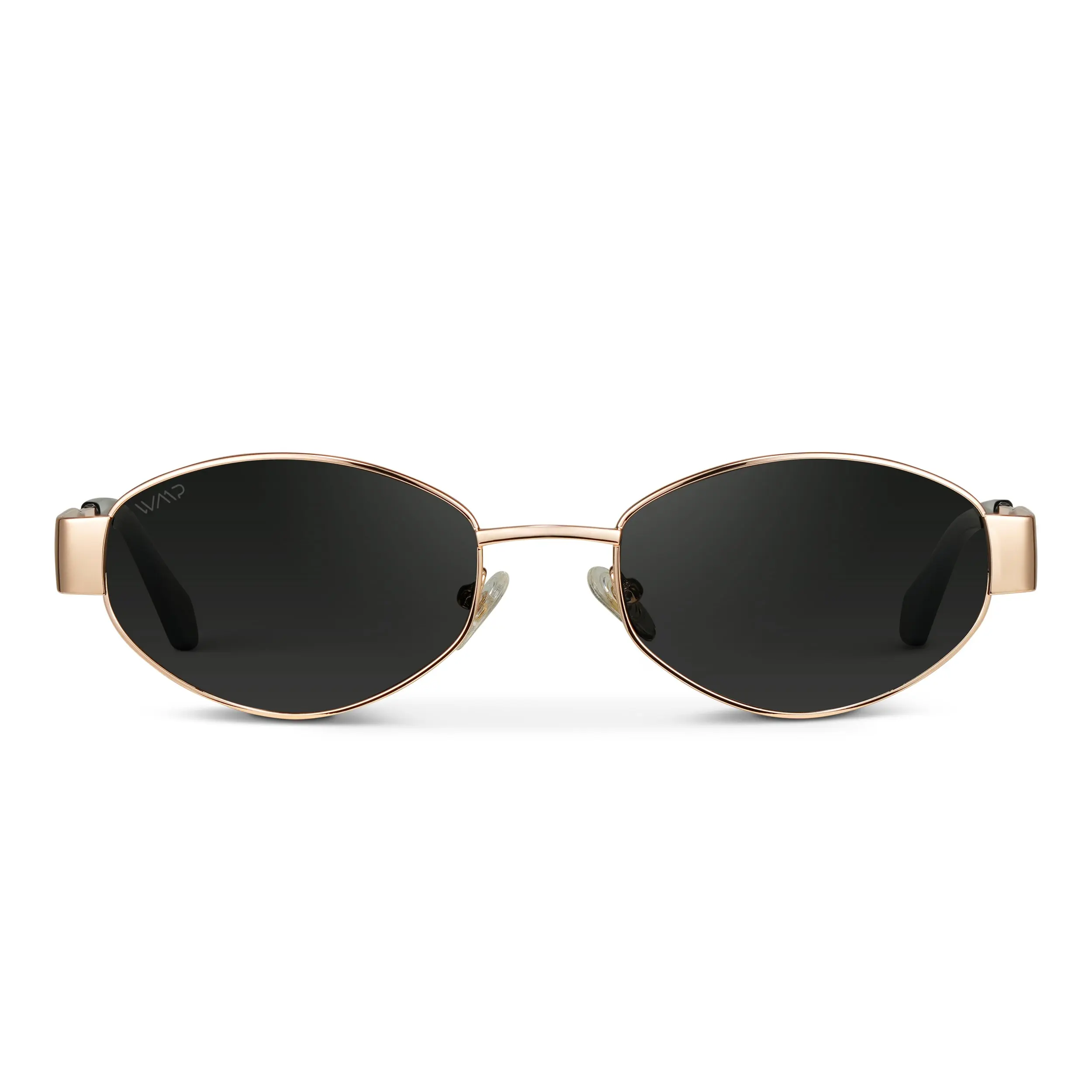 Verona - Women’s Oval Sunglasses: Gold Frame, 90's-Inspired Style Verona - Women’s Oval Sunglasses: Gold Frame, 90's-Inspired Style