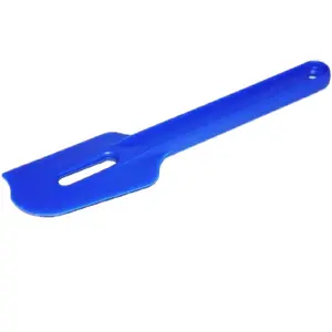 Tupperware Blue Paddle Scraper Spatula - 8.75" Long, 2" Wide, Top Rack Dishwasher Safe, BPA-Free Plastic, Harder Than Most Modern Scrapers