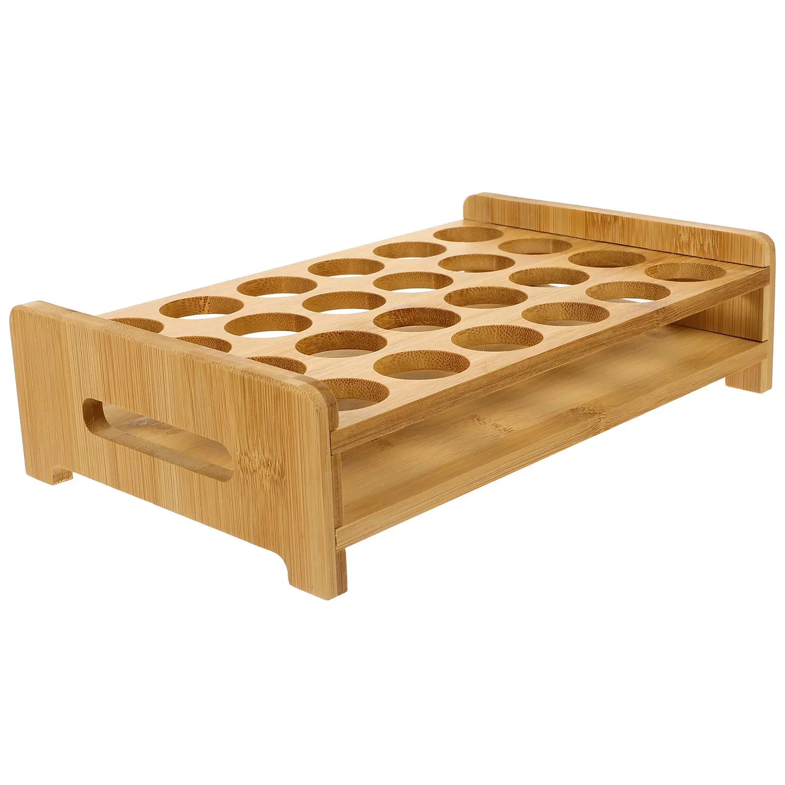 Glass Display Stand Glasses Storage Hanger Cup Holders Rack Shot Glasses Holder Whiskey Cups Tray Organizer KTV Supplies Wood Decoration