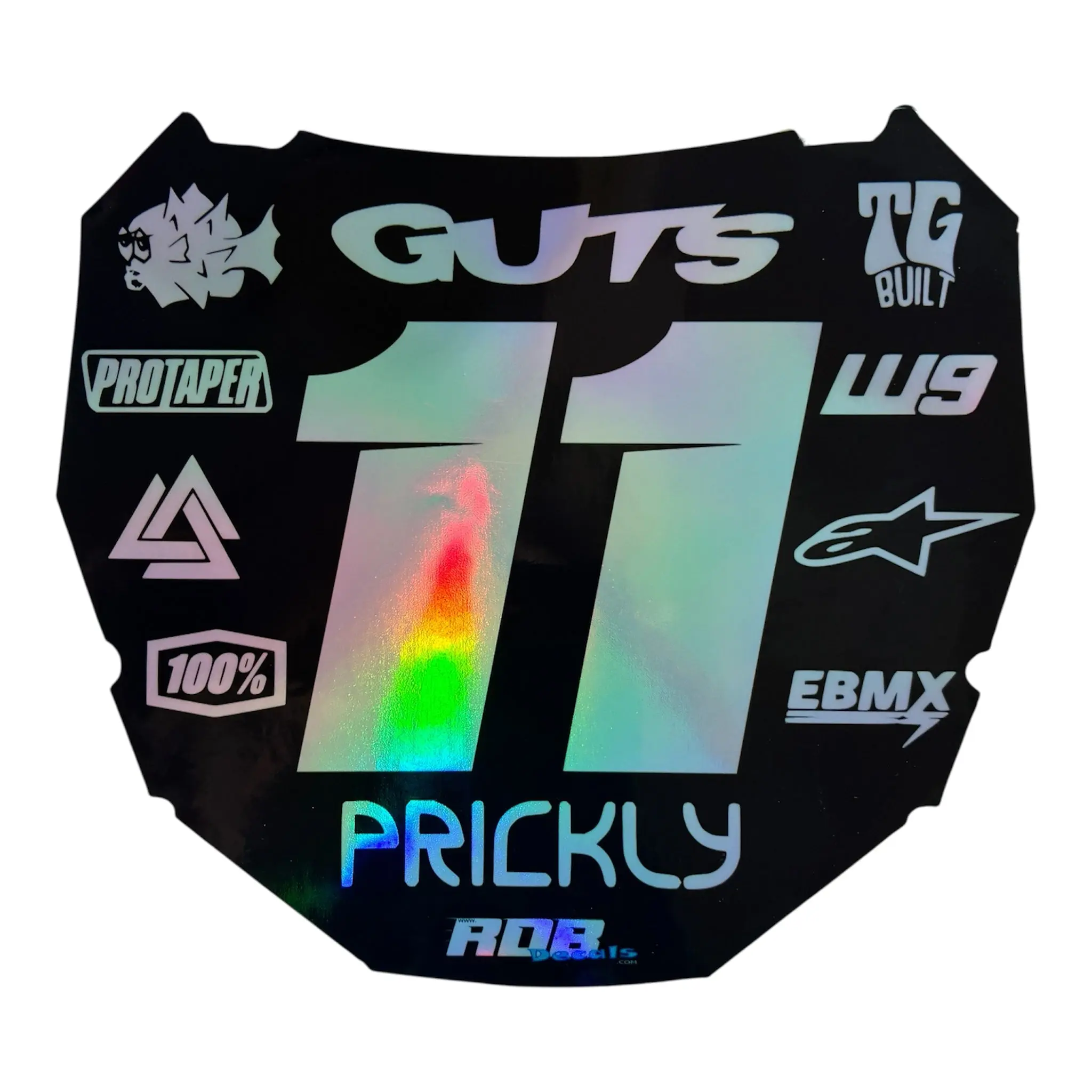 ODI Plate Decal — 11 Logo (Holographic Chrome) ODI Plate Decal — 11 Logo (Holographic Chrome)