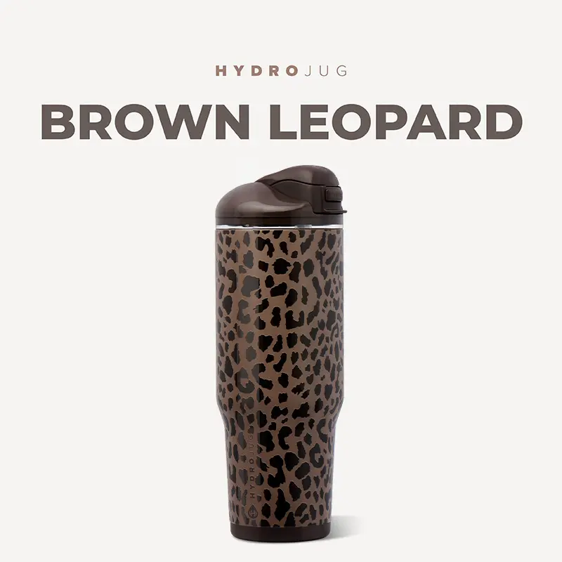 HydroJug Ease2o Water Bottle with Straw & Chug Lid, Stainless Steel, Vented Cap to Help Reduce Pressure, Water-Level Window, Cup Holder Friendly, Non-Slip Base Tumbler