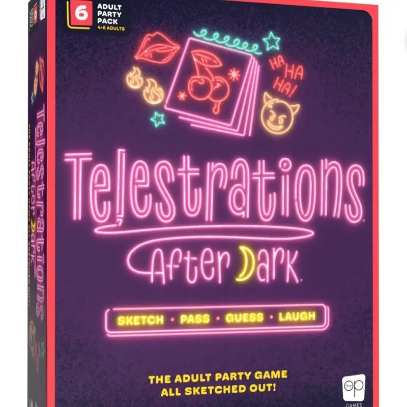 Telestrations: After Dark 2nd Edition Board Game - 4-6 Players, Age 18+ Adults-Only Laugh Game, Gift for Boyfriends, Adults, Couples, Dirty Couples, Gifts For Boyfriends