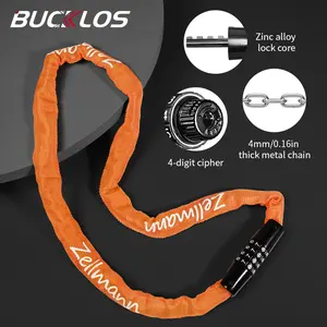 Bicycle lock, electric motorcycle, mountain bike, anti-hydraulic shear, anti-theft chain bike lock, electric bike, tram chain lock outdoor cycling accessory 73