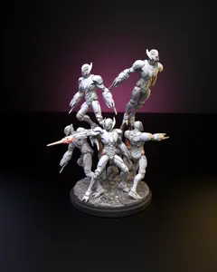 Ultron Drones (40mm Scale on 50mm Base) | Crisis Protocol Proxy | C27