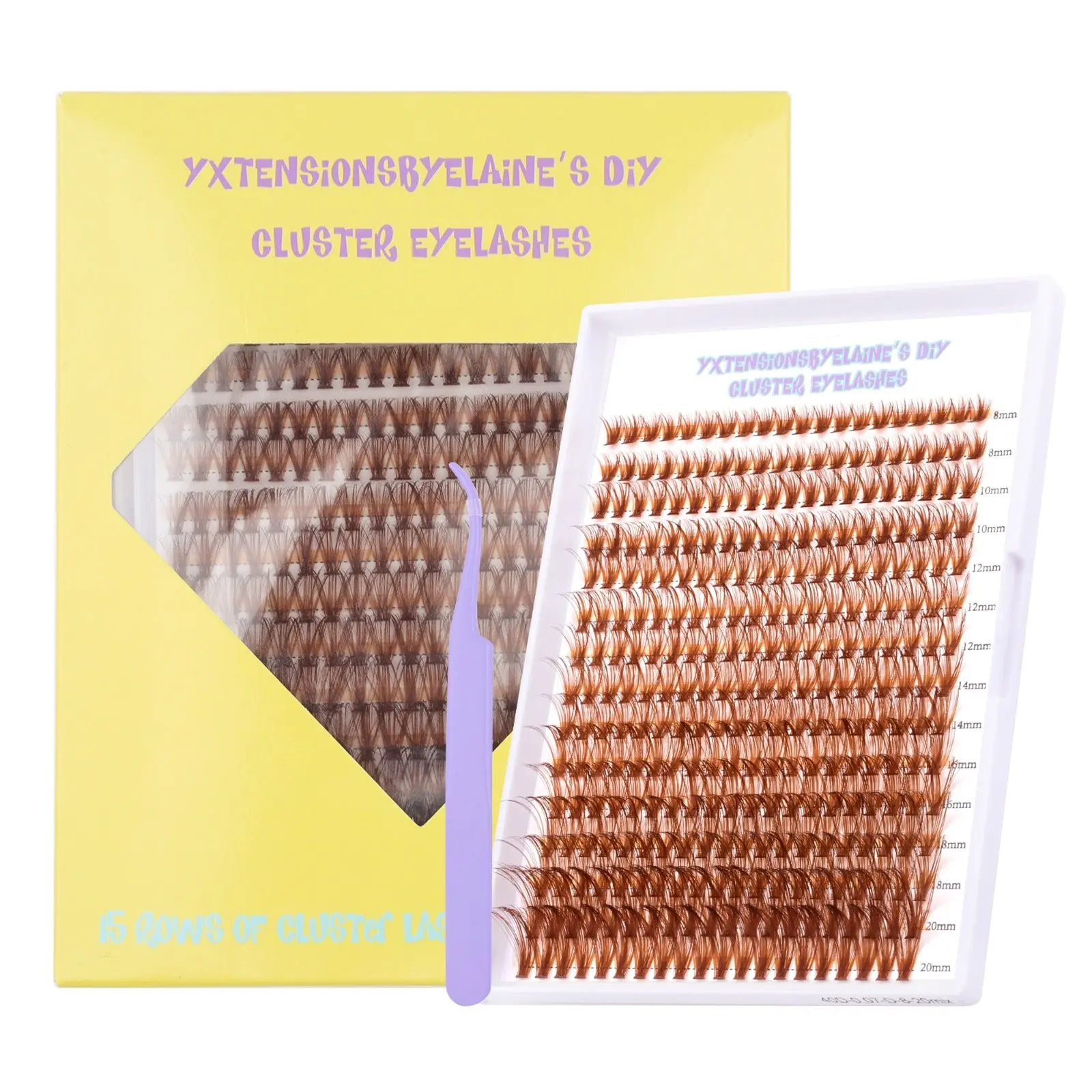Brown Cluster lashes Brown Cluster lashes