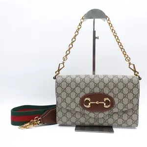 Pre-owned GUCCI Coated Canvas Shoulder Bags Horsebit Brown Shoulder Bag T10362960