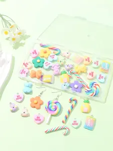 Cute Sweet Style Candy Charm Kit, Colorful Candy Charm, DIY Jewelry Making Kit for Bracelet & Necklace & Earrings & Keychain, Fashion Accessories for Women & Girls
