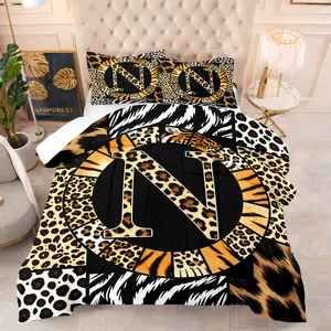 [Comforter Set] 2/3pcs Bold Animal Print Comforter Set | Stylish Leopard & Tiger Stripes Bedding Set for Twin/Full/Queen/King Sizes, Cozy Modern Decor Perfect for Wildlife Lovers and Trendy Bedroom Makeover, Pillow Insert Not Included.