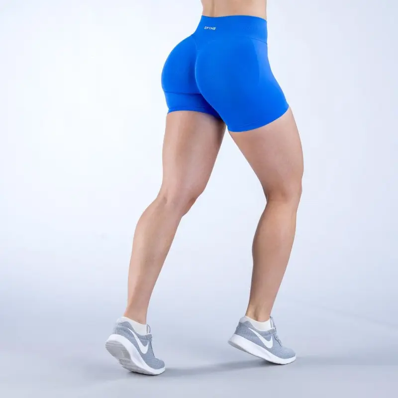 DFYNE Women's 4.5-Inch Seamless Gym Shorts, Womens Fitness Apparel with 90% Nylon 10% Elastane for Flex, High-Stretch for Lunges, Anti Chafe Sports Shorts for Gym Running