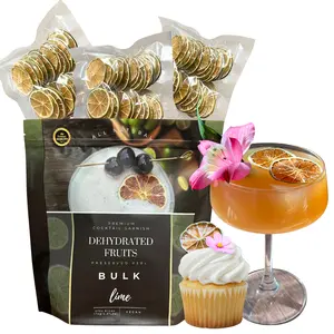 Bulk Dried Lime Slices | 270± Servings | Preserved Peel Premium DRIED FRUITS | BULK SIZE | for Luxury Cocktail Garnishes for Bars and Home Hosts.