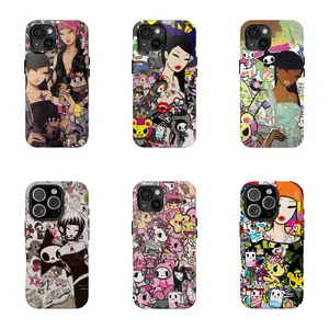Y2K Aesthetic Tokidoki Girl Phone Case Tough Phone Case Compatible for iPhone 17Air 16Promax 15 14 13 12 11 and for Samsung Galaxy S22-S25 Perfect Gift for Her Women iphone  pro  cases