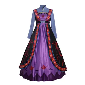 Princess Anna's Mother Cosplay Costume Queen Iduna of Arendelle Ball Gown Elsa Mother Dress Women Halloween Costume Clothing Womenswear Comfort