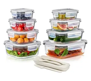 Sorbuss 16-Piece Glass Food Storage Containers with Lids