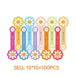 100 Pcs Daisy Heart Stickers, Perfect for Baking Seals, Cake Candy Cookie Labels, Party Stickers, DIY Seal Stickers, Smile Sunflower Style