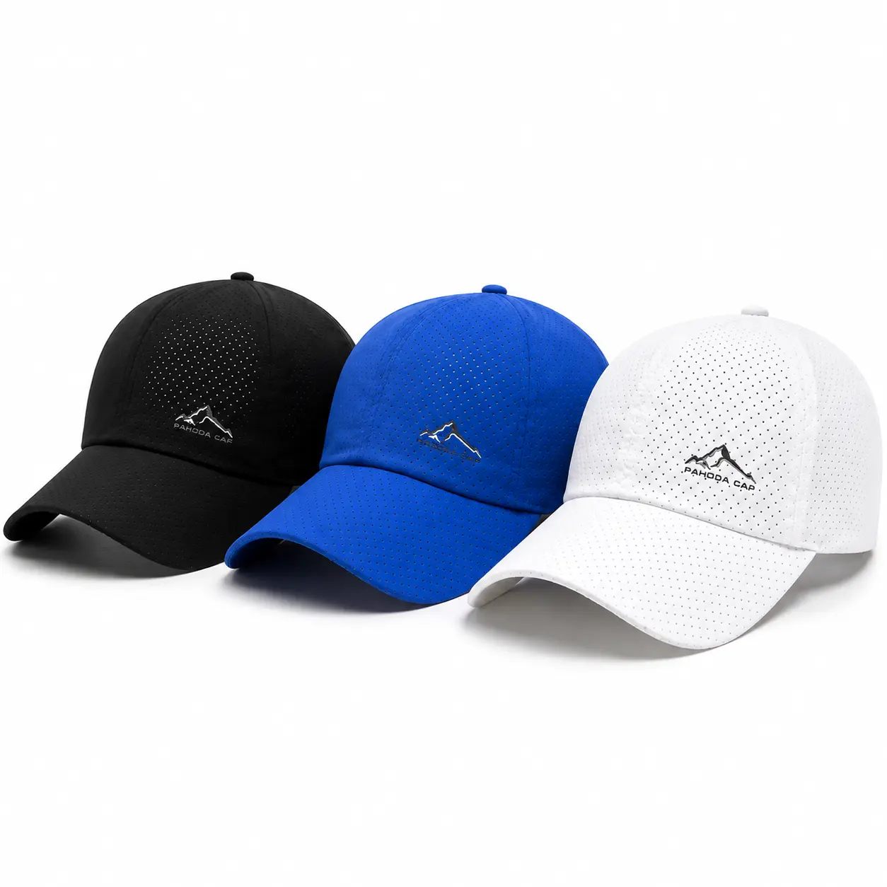 Breathable Running Hat Performance Baseball Cap for Men Women Lightweight Perforated Gym Golf Outdoor Sport Cap Adjustable Snapback Summer Training Workout Travel Hat