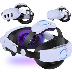 ESYWEN Comfort Head Strap for Oculus Meta Quest 3/Quest 2, VR Headset Accessories for Quest 3 Head Strap, Lightweight Elite Strap with Double Adjust Knob Enhanced Support & Comfort & Reduce Pressure