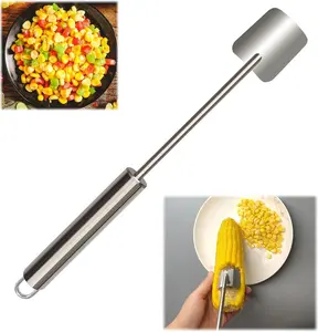 1 Pack Upgraded Corn Stripper, Cob Remover and Peeler, Suitable for Home Kitchens.
