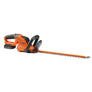 VEVOR 20V Cordless Hedge Trimmer, TikTokShopBlackFriday, 18 inch Double-edged Steel Blade, Hedge Trimmer Kit 20V Battery, Fast Charger, and Blade Cover Included, 180° Rotating Head