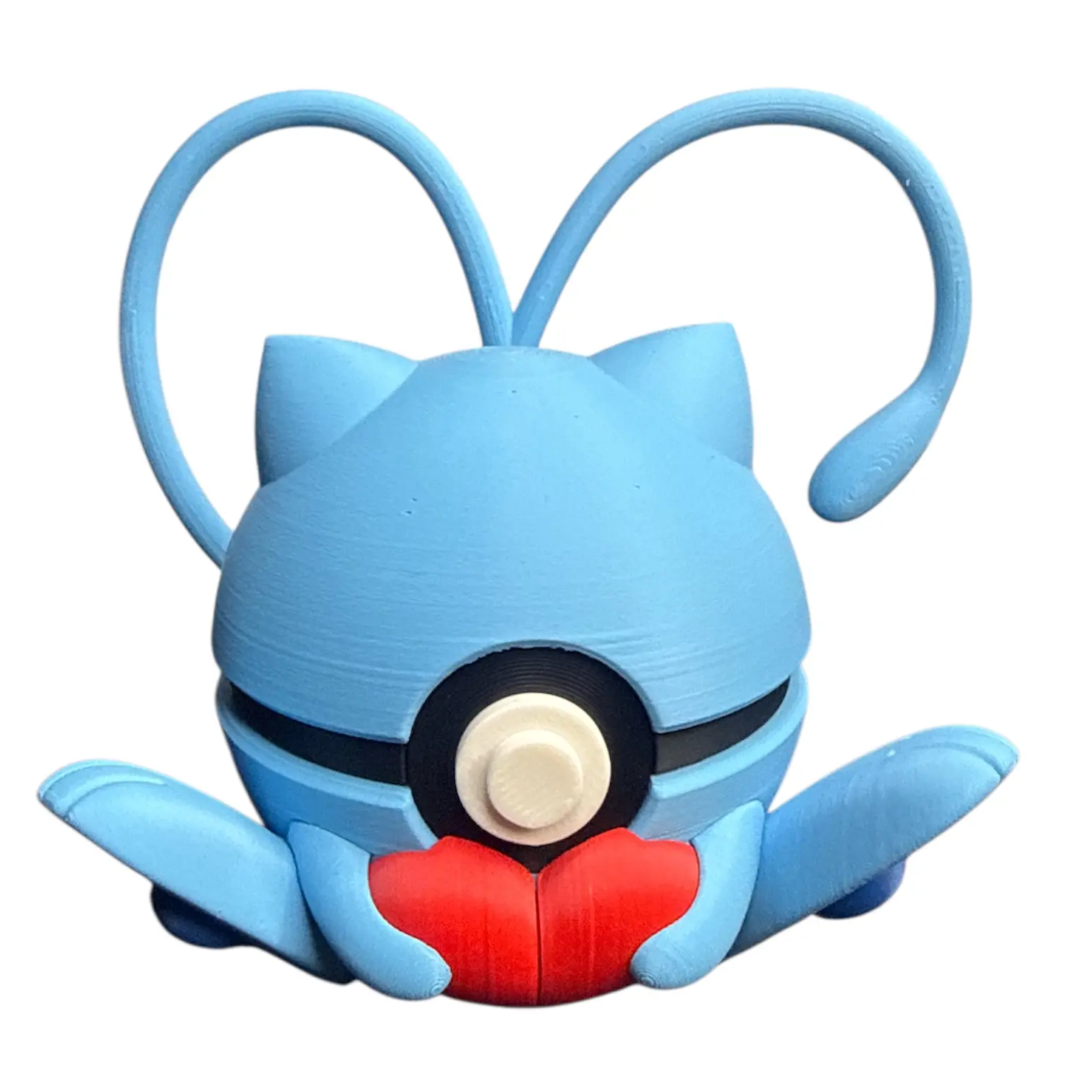 Shiny Mew Valentine's Poke Ball - 3D Printed Collectible Figurine, Home Decor Statue, Collectibles