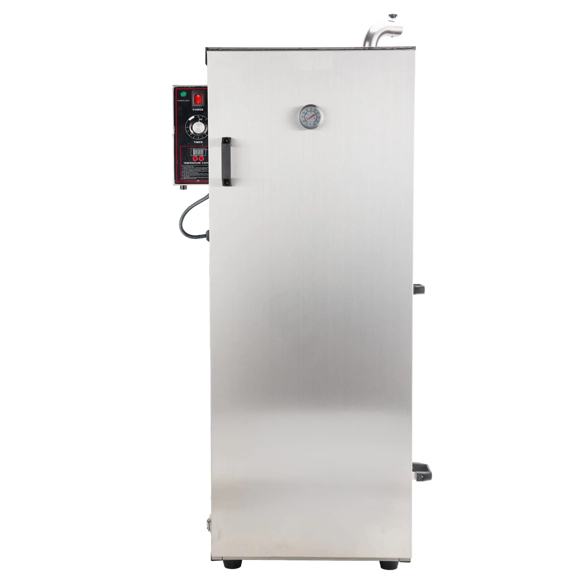 Hakka 8-Rack Electric Smoker - Digital Temp Stainless Steel BBQ Smoking Grill with Double Wall, Rust-Resistant Build, Efficient Energy-Saving Design, Ember Box, Fat & Ash Trays for Outdoor Ribs, Brisket, Versatile Cooking Options