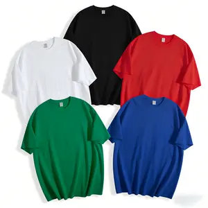 Men's Oversized 100% Cotton T-Shirts | Soft Breathable Loose Fit Tees | Basic Solid Color Casual Tops for Daily Wear