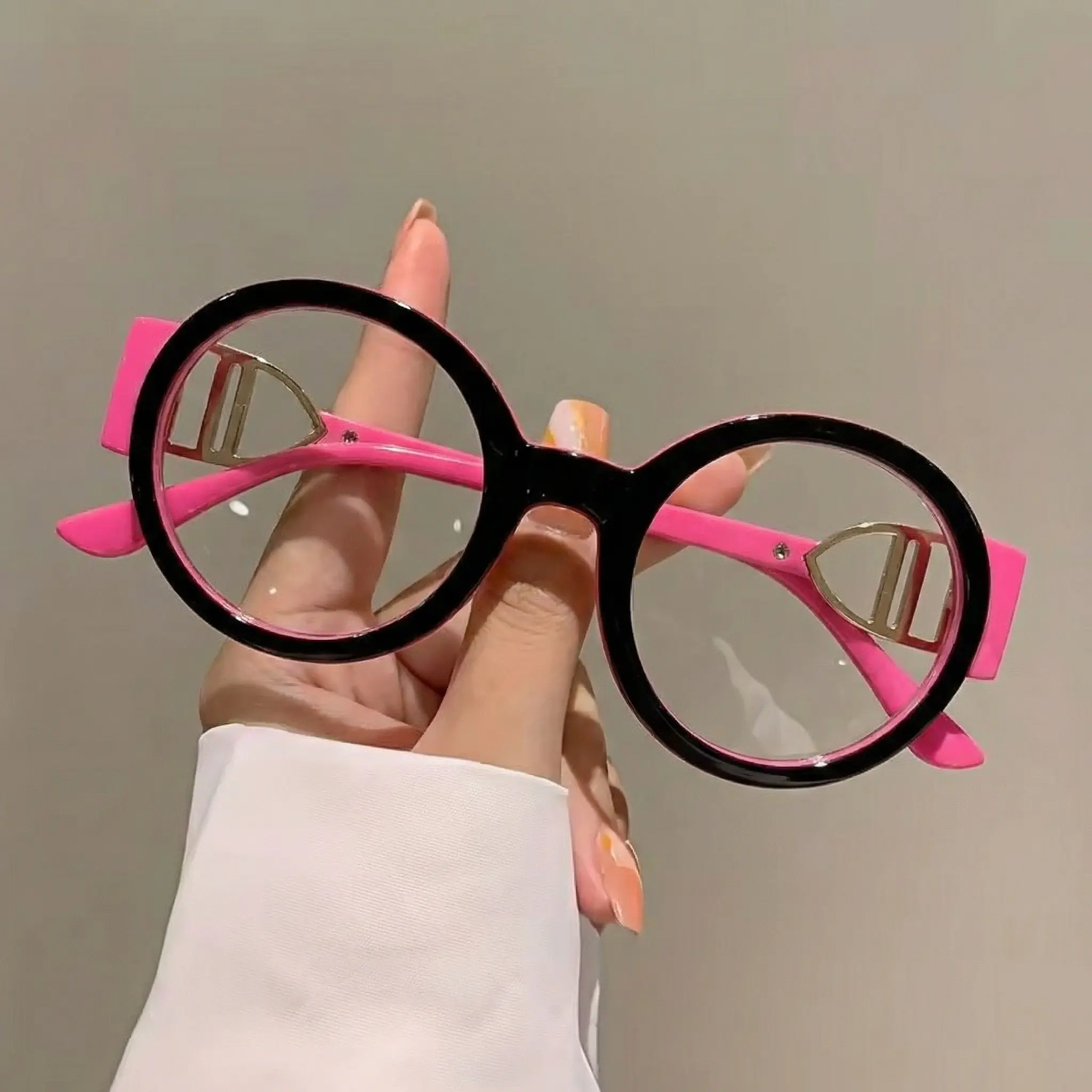 Women's Vintage Round Reading Glasses, Reading Eyeglasses, Fashion Blue Light Blocking, Lightweight Tr90 Frame, Computer Eye Relief, +1.0 to +4.0 Prescription, Reading Eyewear