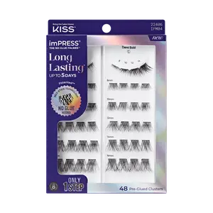 Impress Falsies Long Lasting Pre-Glued Lash Clusters Kit - Demi Bold
