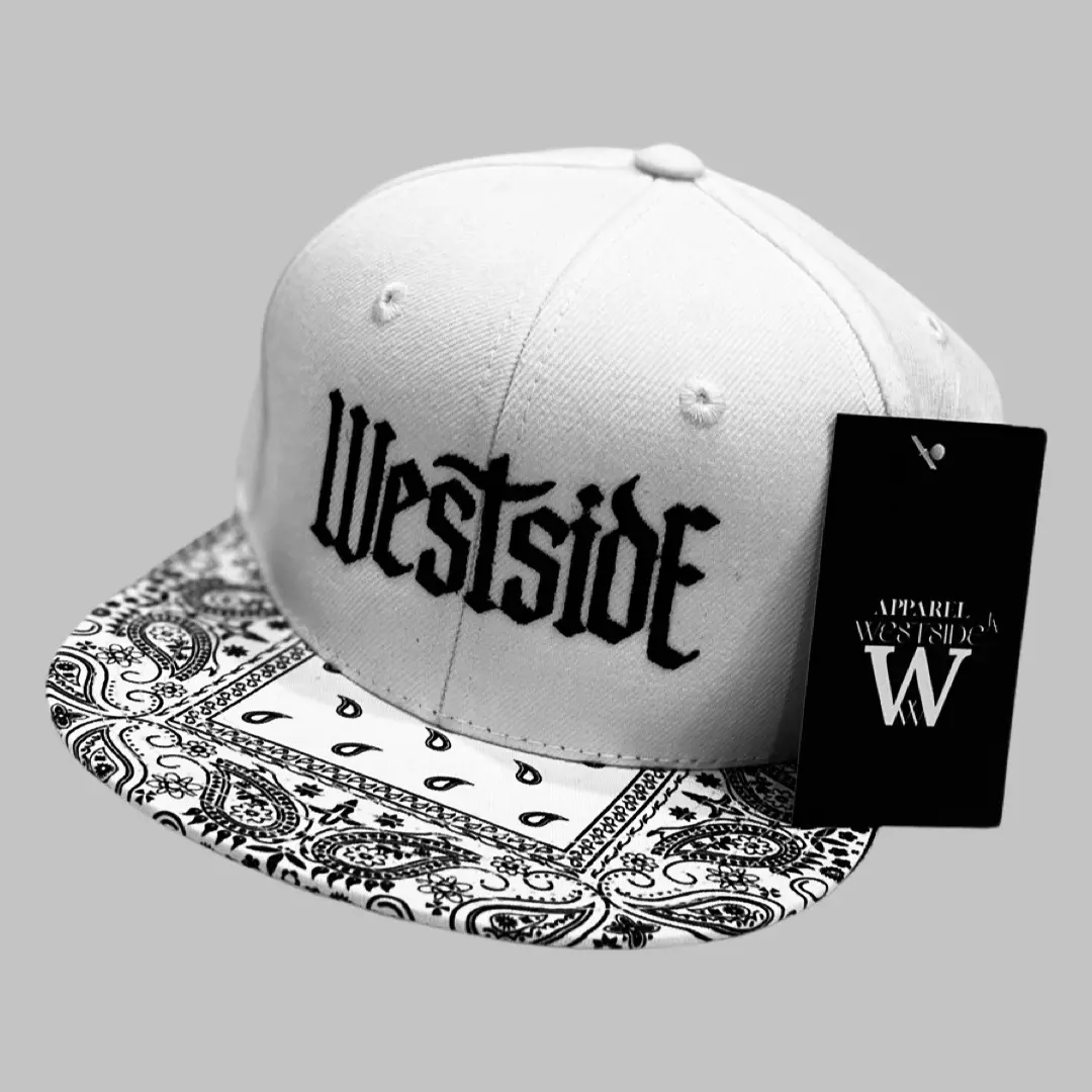 WestSideLA Bandana Snapback Stitched Hat for Men and Women