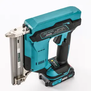 Nail Gun Battery Powered, 2 in 1 Cordless Brad Nailer/Electric Stapler with 2.0Ah Battery and Charger,for Home Improvement & Woodworking