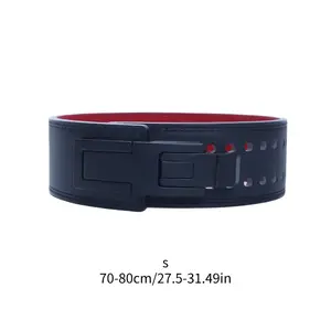 Heavy-Duty Weightlifting Belt with Quick-Lock Buckle - Adjustable Weightlifting Strap, 0. 4in Thick Gym Belt for Deadlifts, Squats, Powerlifting - Compatible with Bars, Home & Commercial Gyms - Durable Training Equipment for Men & Women, Gym Accessories,