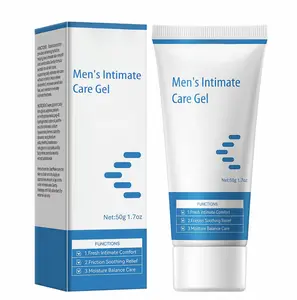 Men’s Intimate Care Gel, Combats Odor Sweat & Itching, Gentle Cooling Comfort Cleansing, Advanced Moisturizing Nourishing Daily Formula
