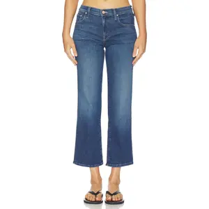 MOTHER The Mid Rise Rambler Zip Ankle Jeans in Catch My Drift