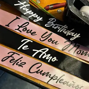 Personalized Ribbon message for Bouquet Decoration