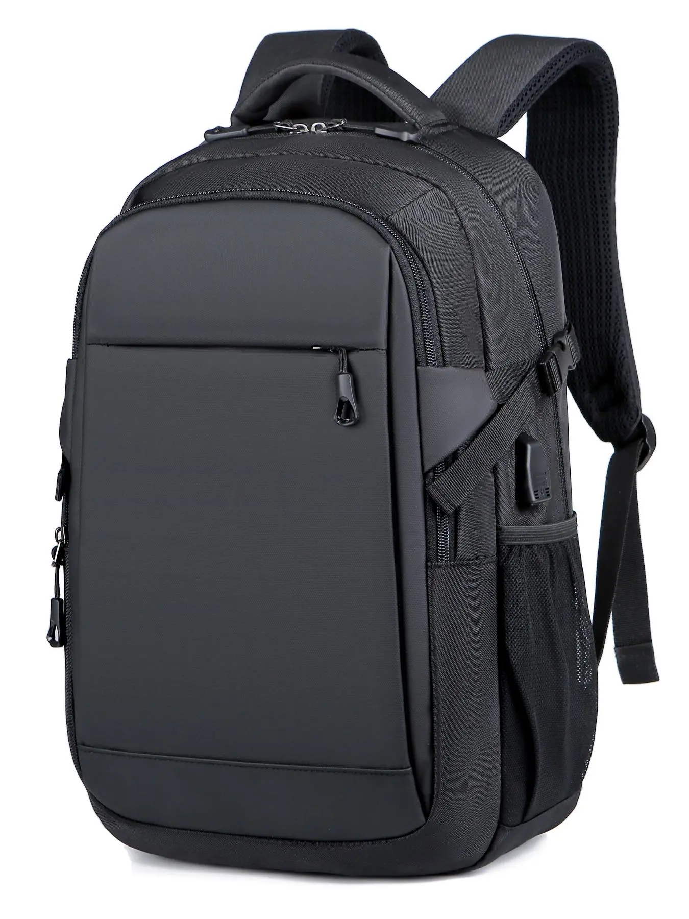 Men's Business Waterproof Backpack, Casual Oxford Computer Bag, Laptop Travel Backpack, Trendy All-match Backpack for Daily & School Use College Backpack Usb Charging Port