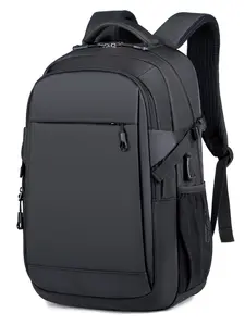 Men's Business Waterproof Backpack, Casual Oxford Computer Bag, Laptop Travel Backpack, Trendy All-match Backpack for Daily & School Use Usb Charging Port