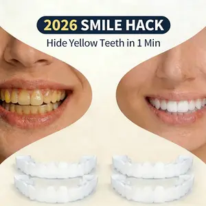 【Instant Visual Look Enhancer】Temporary Teeth Repair Kit Cover Fit to Disguise Missing Teeth Fallen Parts Painless Visual Oral Beauty Enhancer Non-Medical Accessory Men Women Daily Confidence Whitening