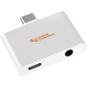 USB C to Audio and  Charger Adapter PD 100W, 2 in 1 Type C to 3.5 mm Headphone Jack Aux Audio + Charger  Splitter Adapter for  16 15 Pro Max Plus,Galaxy,iPad and