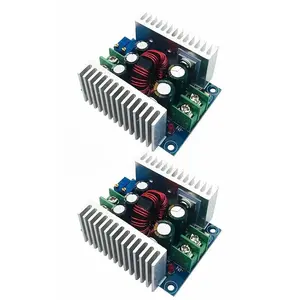 2Counts/Set 300W 20A CNC adjustable DC power supply module, industrial-grade constant current step-down high current conversion device, intelligent temperature control, overload protection, and short circuit protection safety system.