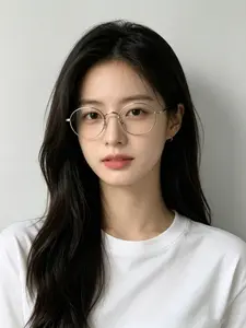Vintage Japanese Gold Wire Small Round Frame Glasses for Women, Plain Makeup-Free Eyewear, Petite Face Frames, Fashionable Accessory