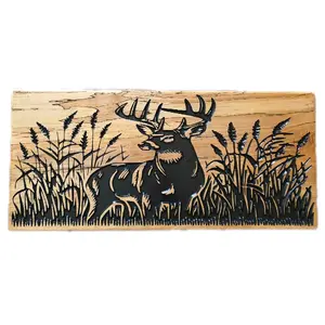 Spalted Maple carved sign 23" x 10.5 "