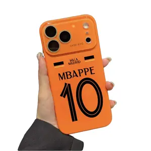 Mbappé Number 10 Pattern Smartphone Casing, Soft Smooth-Handfeel Cellphone Accessory, Lens-Protected Handheld Mobile Phone Cover for iPhone 11,12,13,14,15,16,17 Plus, Pro, ProMax