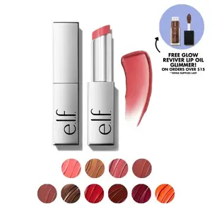 e.l.f. Glow Reviver Lip Oil Stick, Nourishing Lip Oil Stick Infused with Squalane Shea Butter & Jojoba Oil for Buildable Color & Soft Shine 3.3mL