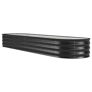 Galvanized Raised Garden Bed Outdoor, Metal Planter Box with Open Bottom for Flowers Vegetables & Herbs, Rust-Resistant Raised Garden Beds Outdoor, Easy Assembly Garden Box Planter in Multiple Sizes for Home or Community Gardens