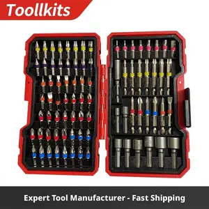 83-Piece Rainbow Screwdriver Bit Set, Magnetic Drill Bits for Electric Drills & Power Tools, Precision Repair Tool Kit, Impact Bit Set, Tool Accessories