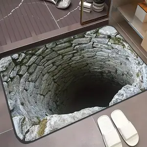 3D Vision Carpet Mat for Home, Stain Resistant Durable Doormat, Absorbent Soft Bathroom Mat, Bathroom Floor Mat for Bedroom and Bathroom, Perfect for Outdoor Enthusiasts