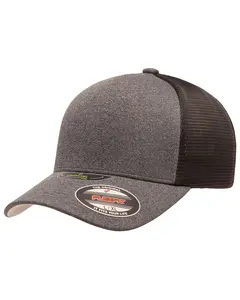 Flexfit 5511UP Unipanel Trucker Hat - Spandex, Plain Unisex Breathable Mesh Back Snapback Baseball Cap with Snap Closure for Men & Women