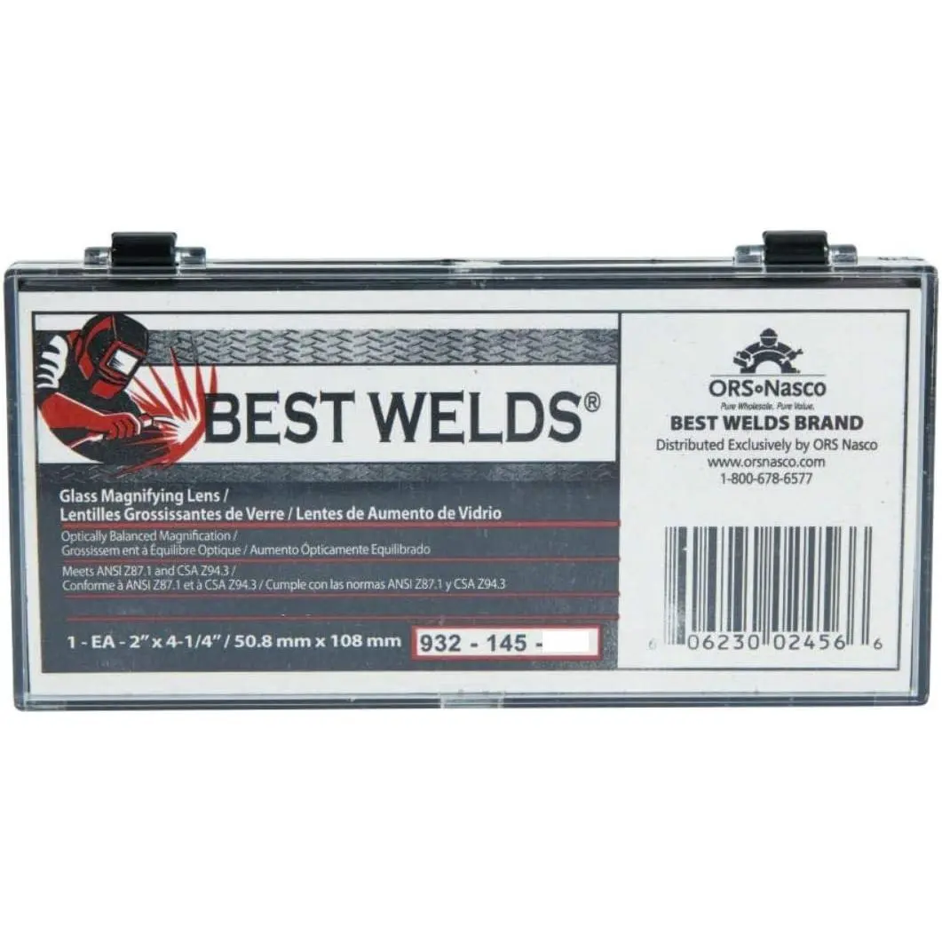 Glass Welding Helmet Magnifier Cheater Lens - 2x4.25 in, 2.50 Diopter Welding Mask Accessory