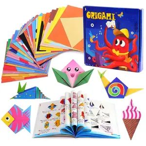 Colorful Origami Paper Kit, 108 Sheets Origami Paper with Instructions, Art Projects Kit, Colorful Paper Material, Perfect for Birthday Gift