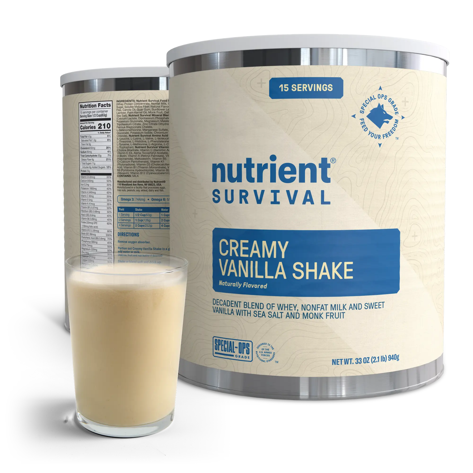 Creamy Vanilla Shake #10 Can