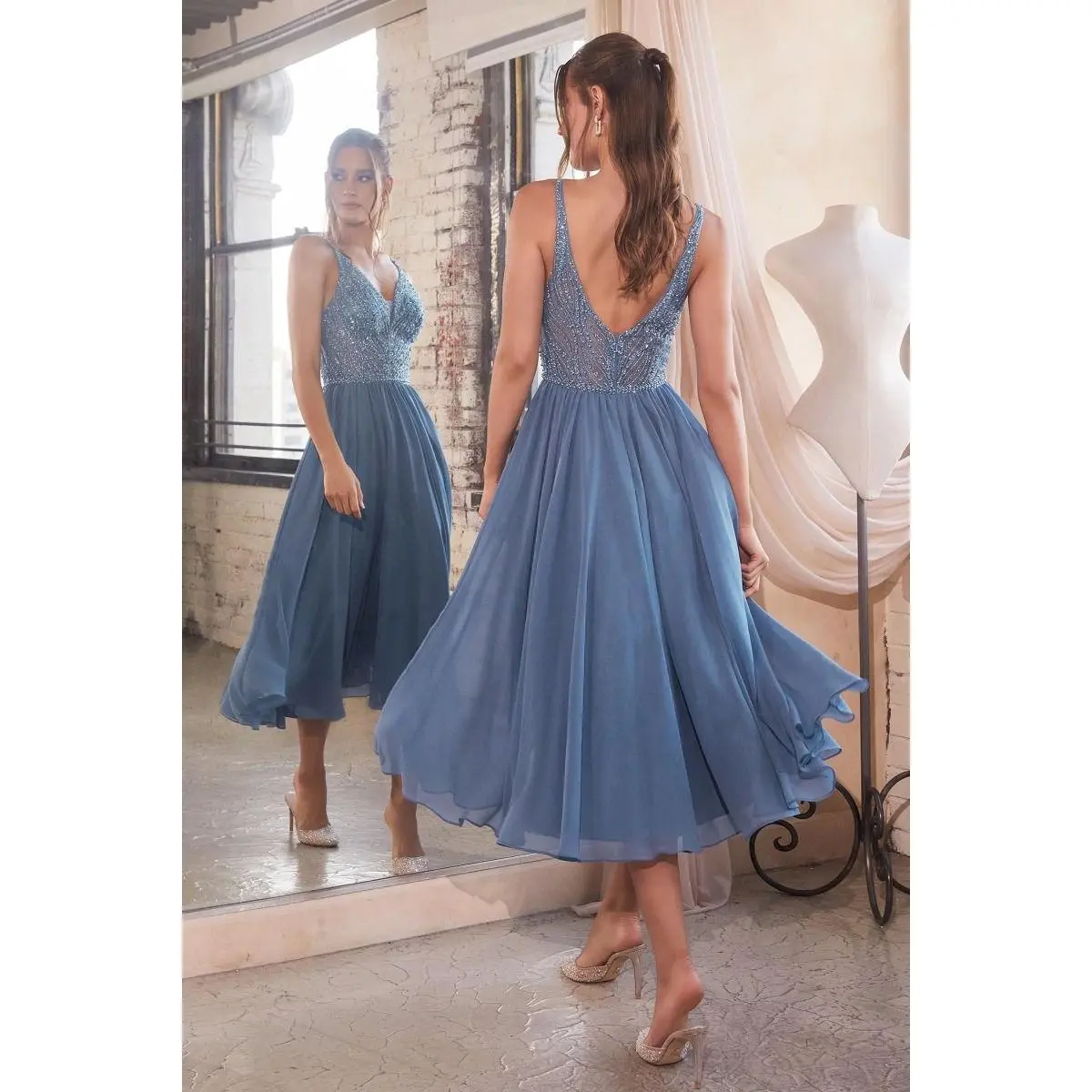 white dress long Olivia Maxi Dress main image 1